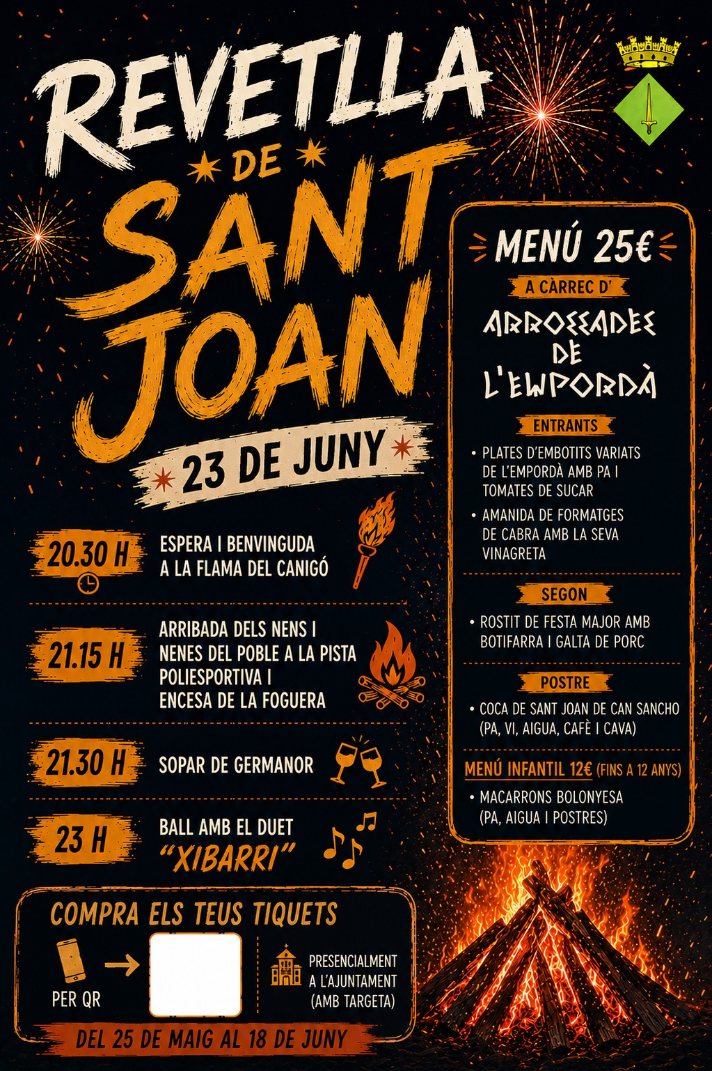 Sopar i revetlla de Sant Joan